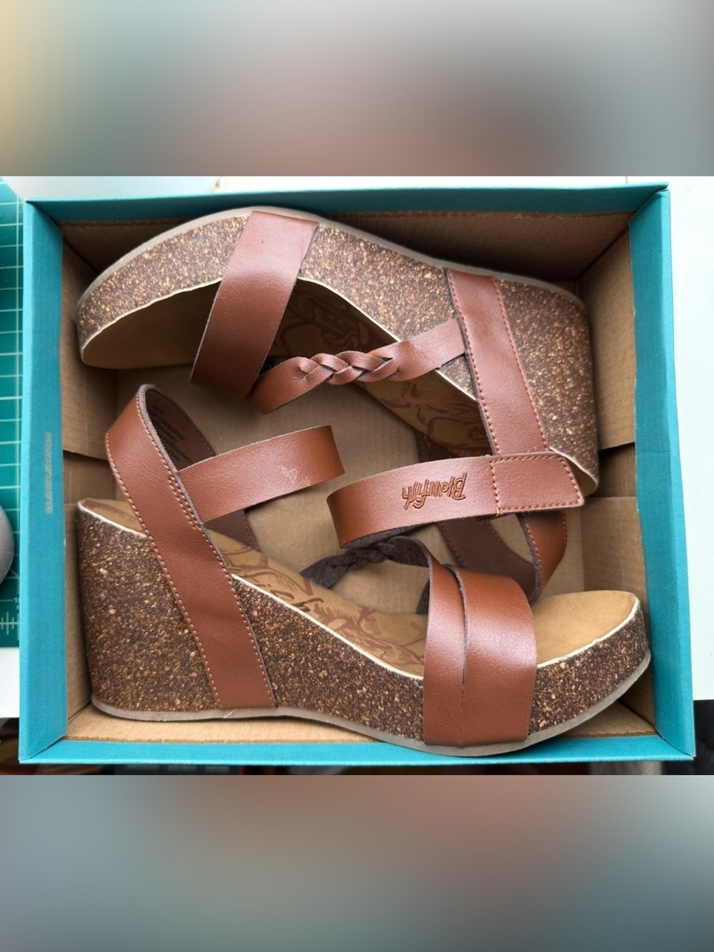 Blowfish Malibu Hira
Wedge Sandals Cork Platform
Ankle Strap size 10